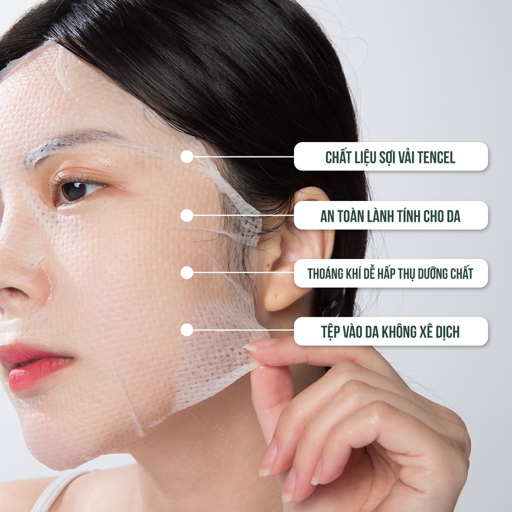 Mặt Nạ Dưỡng Ẩm, Ngừa Mụn, Sáng Da, Mờ Thâm Caryophy Portulaca Mask Sheet 22g