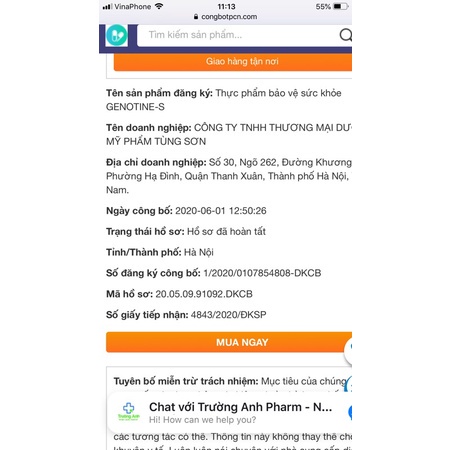 Viên uống đẹp da đẹp tóc GENOTINE-S bổ sung Collagen - Hàng chính hãng - Nhà thuốc Pincare