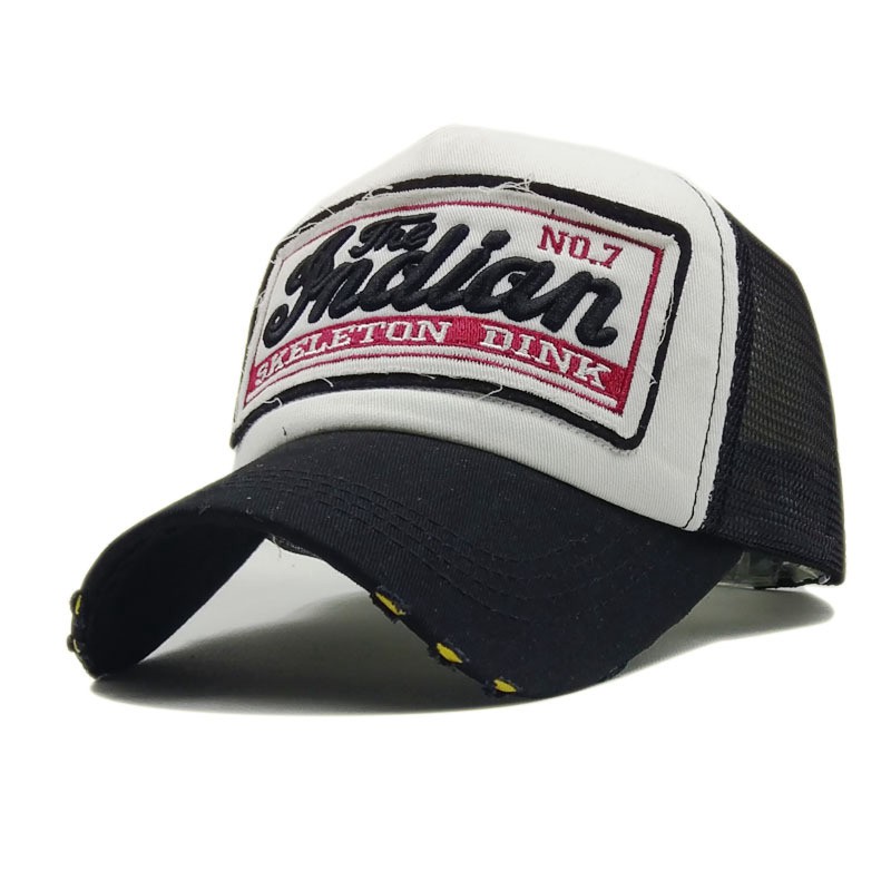 Mũ Lưỡi Trai Vải Cotton Thêu Chữ Trucker Dad Dễ Điều Chỉnh Thời Trang Cho Nam Và Nữ