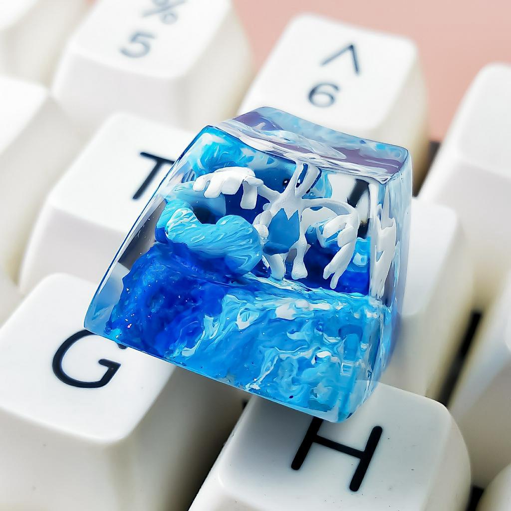 Nút bàn phím Pokemon, nút bàn phím Lugia , Bàn phím nhân vật hoạt hình - Lugia keycap, POKÉMON Artisan Keycap