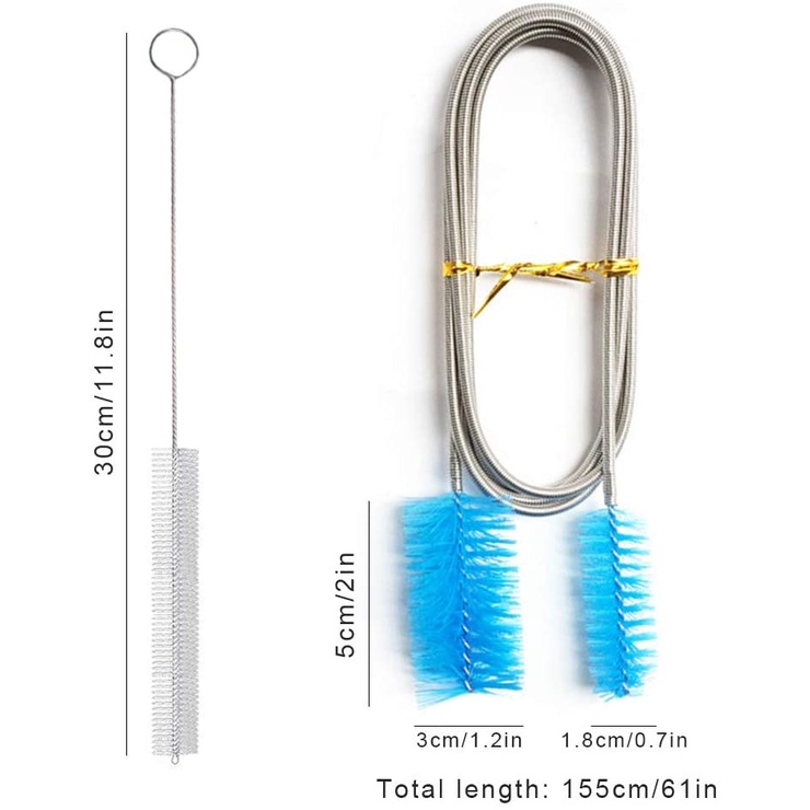 Dây Cọ Vệ Sinh Ống In Out Bể Cá Cảnh - Dây thông tắc ống in out Dài 155cm.