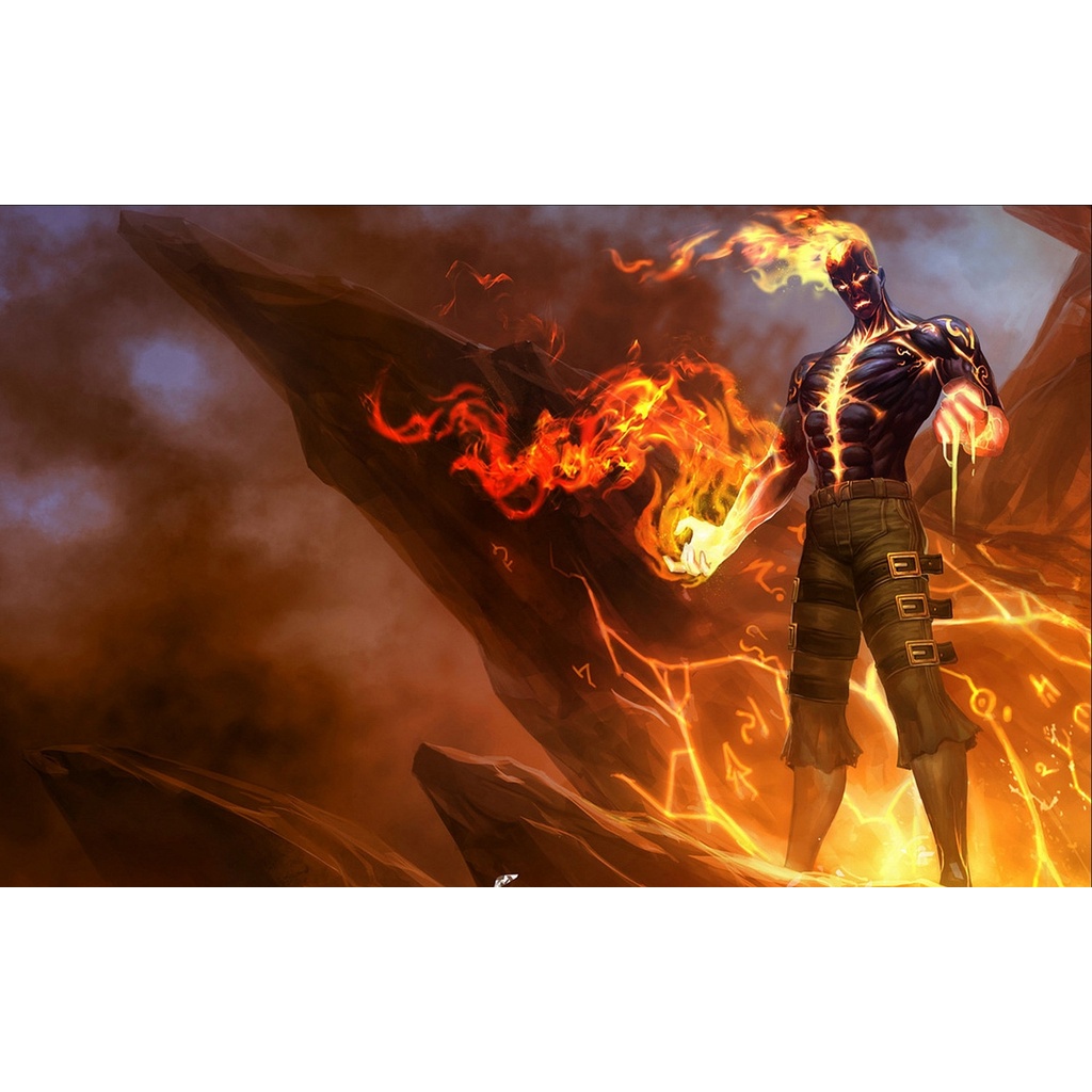 Poster A3, A4, A5 dán tường League of Legends, decal trang trí có keo BRAND - Mẫu 1, nhận in theo yêu cầu