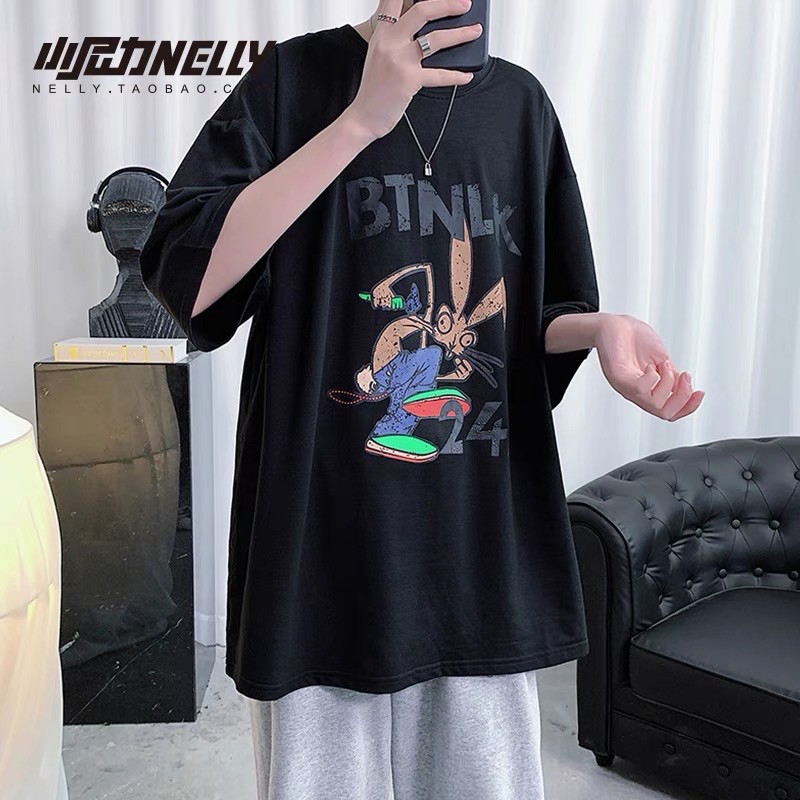 áo thun nam nữ unisex cổ điển retro form rộng ống tay rộng