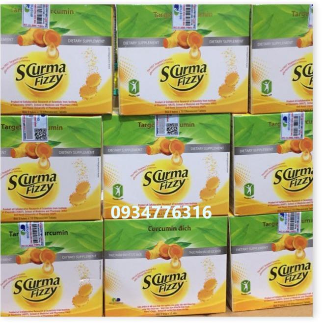 ✅ Scurma Fizzy Viên Sủi Nghệ Nano Curcumin Hướng Đích