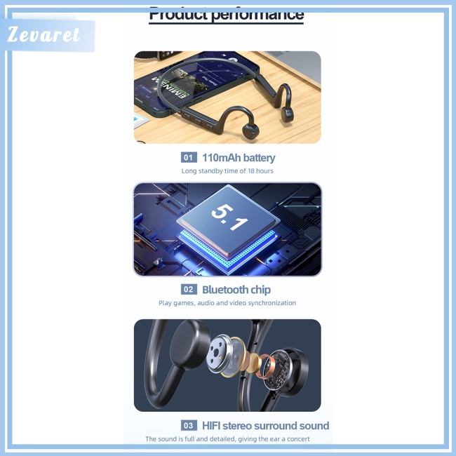 Tai Nghe Bluetooth Zevaret Ks-19 Thiết Kế Đeo Cổ Kiểu Dáng Thể Thao