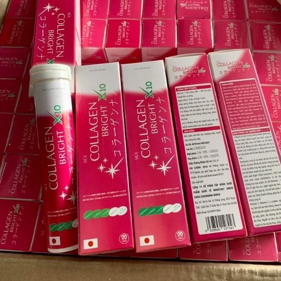 Viên Sủi Trắng Da Collagen Bright x10