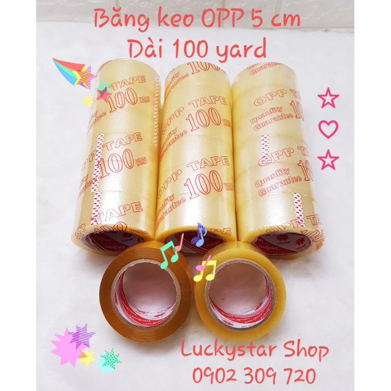 Băng keo trong / Băng keo đục OPP, rộng 4,7cm ☆ nặng 200 gram/ cuộn, dán thùng carton, bao bì, siêu tiện dụng, tiết kiệm