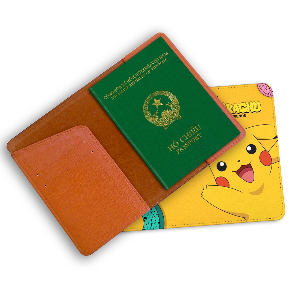 Bao Da Hộ Chiếu - Ví Đựng Passport Du Lịch ( in tên cá nhân ) Pikachu - Pokemon - PPT197 STORMBREAKER