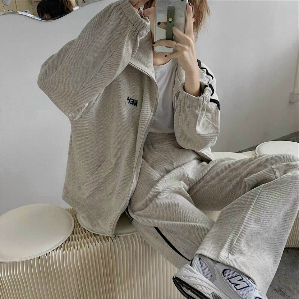 Set bộ áo khoác Nex và quần thể thao Nex phong cách Hàn Quốc dành cho nam và nữ - Hàng mới về