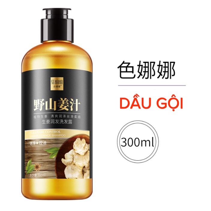 Bộ Dầu Gội Gừng SENANA 300ml Hỗ Trợ Mọc Tóc Ngăn Rụng Tóc, Giảm Gàu, Mềm Mượt Óng Ả