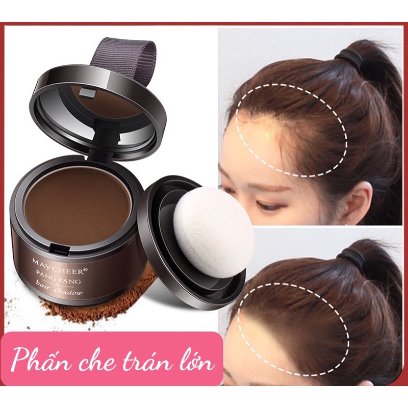 Phấn che khuyết điểm tóc, phấn dặm chân tóc che hói thưa da đầu Hair Shadow Maycheer