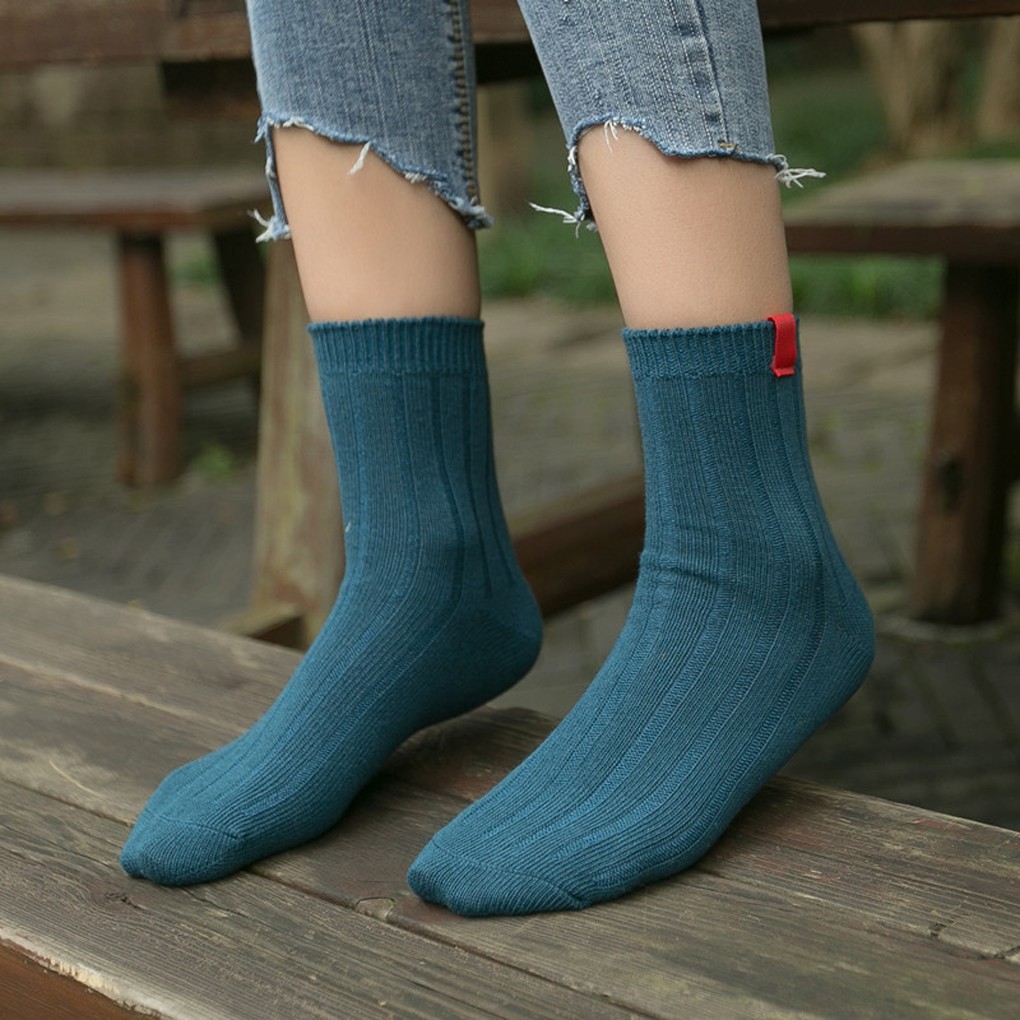 Tất cotton trơn UNISEX mềm mịn thông thoáng