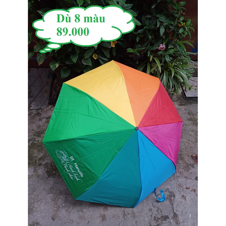 Dù 8 màu quà tặng Manulife
