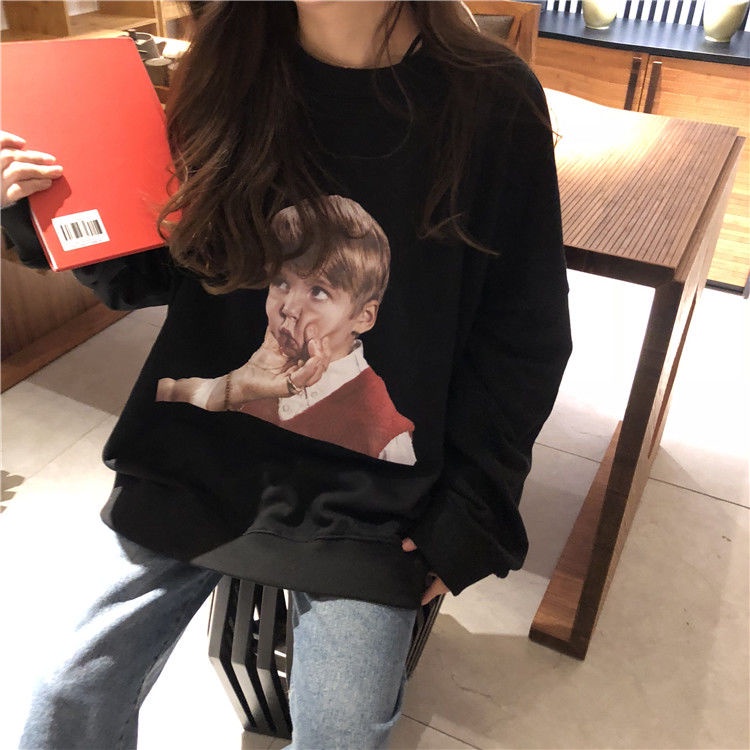 Áo Sweater Dáng Rộng Phong Cách Harajuku Hàn Quốc Thời Trang Thu Đông Mới 2021 | BigBuy360 - bigbuy360.vn