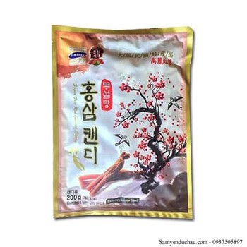 KẸO SÂM VITAMIN HOA ANH ĐÀO KHÔNG ĐƯỜNG HÀN QUỐC GÓI 200G