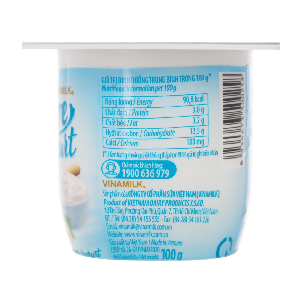 [SP MỚI] SỮA CHUA ĂN LOVE YOGURT ÍT ĐƯỜNG / CÓ ĐƯỜNG - VỈ 4 HỘP 100G