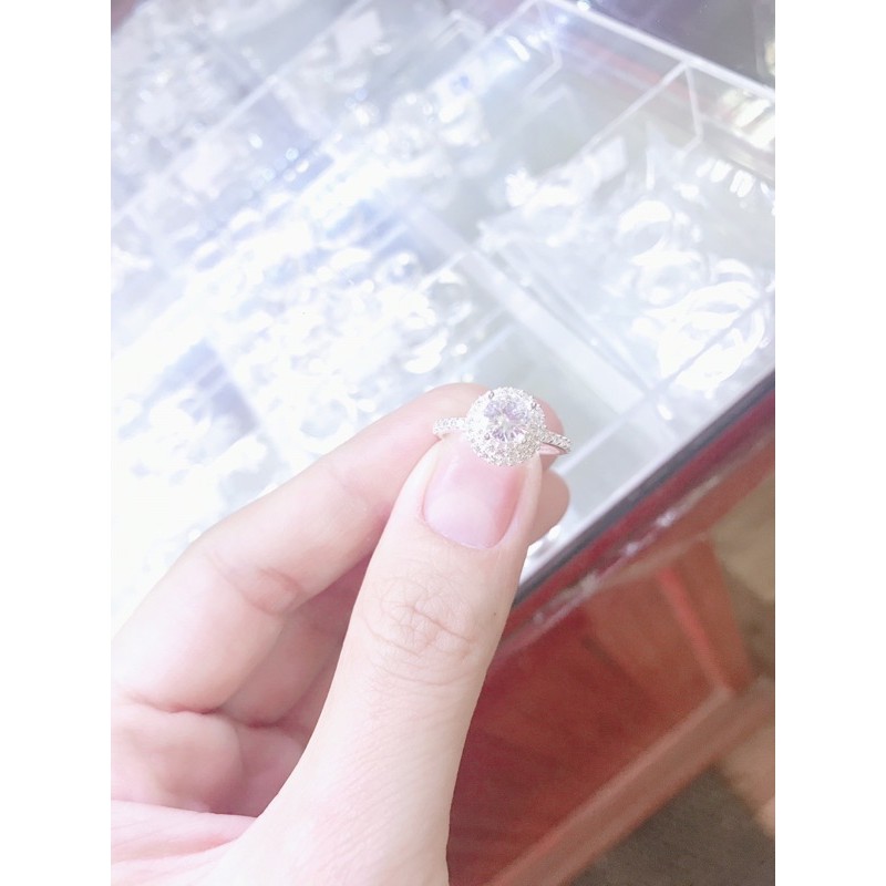 Nhẫn nữ bạc ta mẫu mới viên đá nhô cao XƯỞNG BẠC PHƯƠNG CẢNH CPJ
