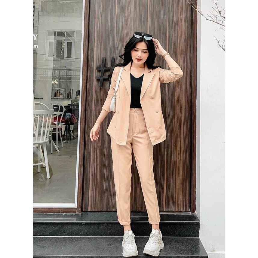 ☇☁Gunkaymatter Sét Bộ Vets 3 Món Siêu Dễ Thương Dài Tay Quần ,Phù Hợp Mọi Phong Cách, Đi Chơi, Công Sở,Dự Tiệc