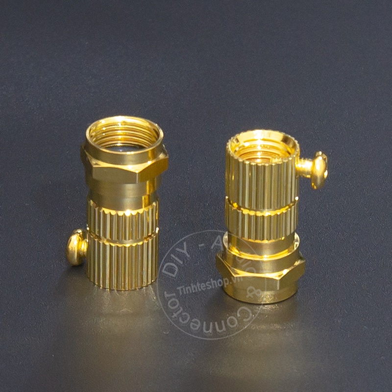 Đầu nối anten TV kèm chuôi vặn- The TV antenna TV signal connector comes with the F5