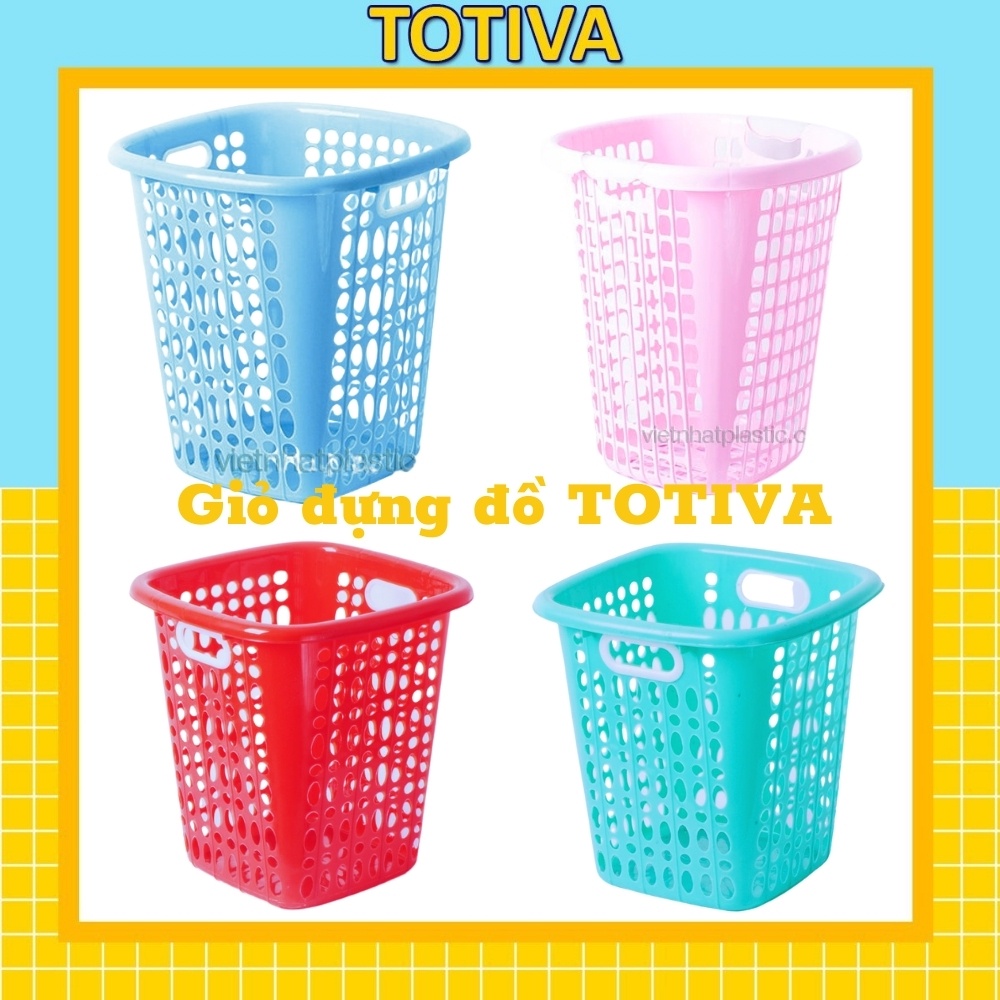 Giỏ đựng quần áo Totiva giỏ đựng đồ sọt đựng quần áo giỏ nhựa đựng đồ nhựa Việt Nhật