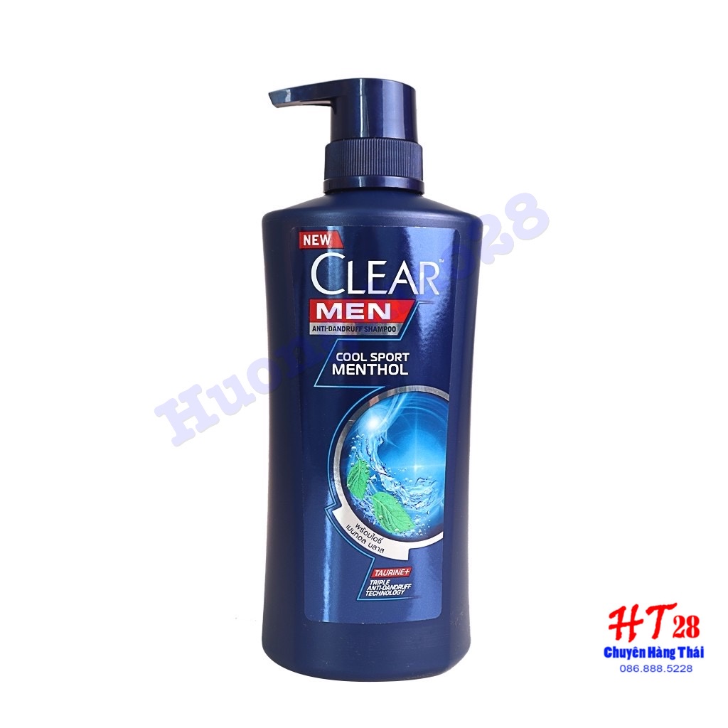 Dầu Gội Clear Men Thái Lan  Loại 450ml Sạch Gàu,Mát Lạnh Bạc Hà