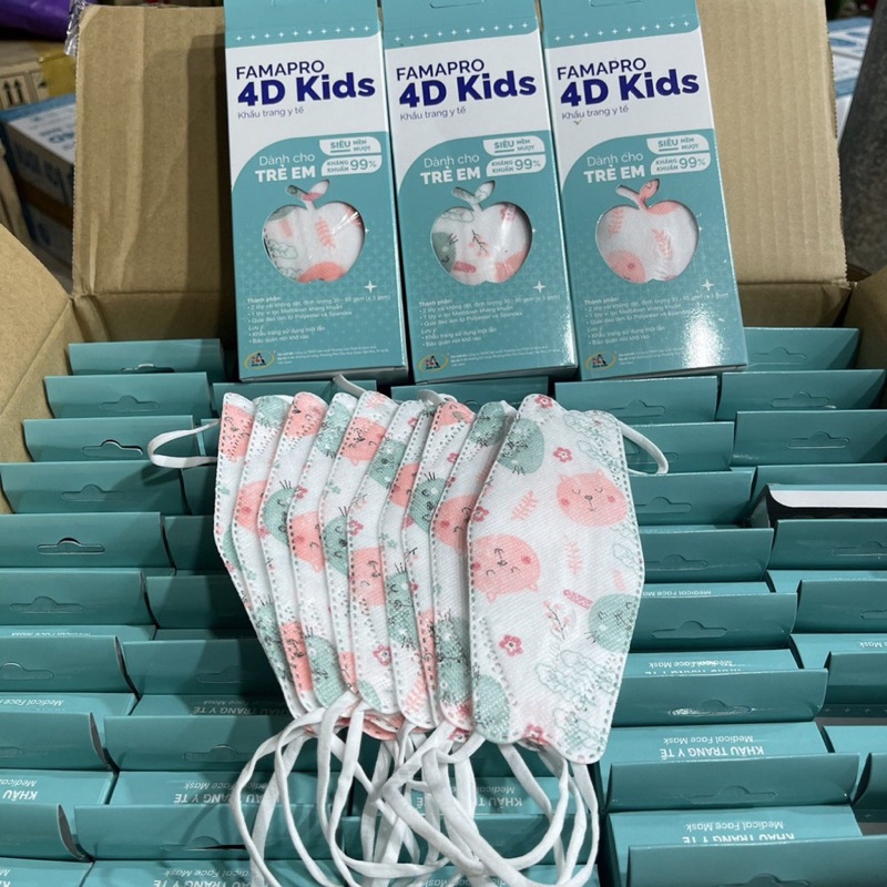 Khẩu Trang  Famapro 4D KiDs