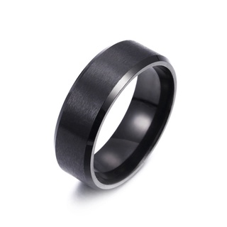 Nhẫn basic titan đen không rỉ - Chrome Heart Store
