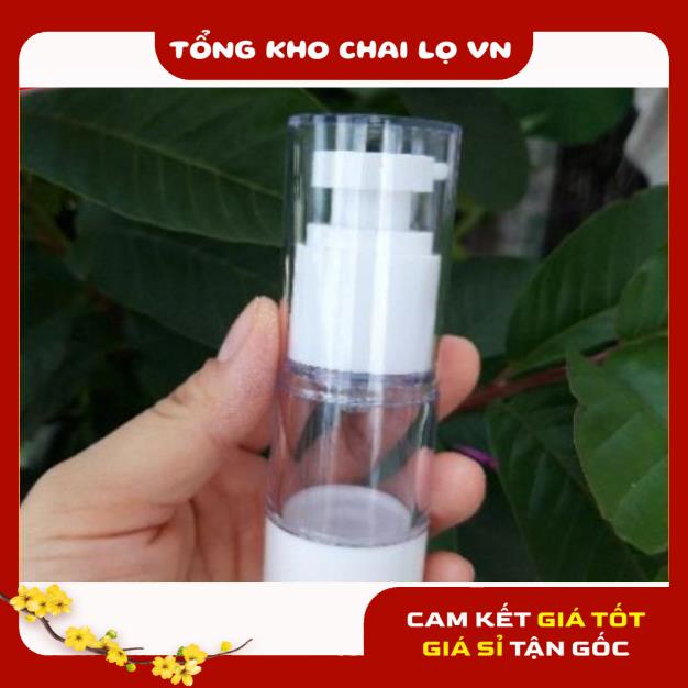 [SIÊU RẺ] Chai nhựa hút chân không [15ml,30ml,50ml,100ml,5ml,10ml] chiết mỹ phẩm , phụ kiện du lịch