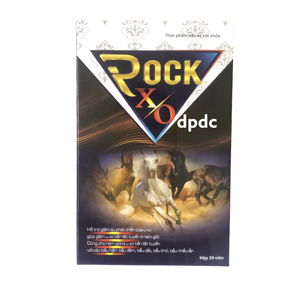 Viên Uống Bổ Thận ROCK . XO Tinh Chất hà Thủ Ô, Dâm Dương Hoắc, Ba Kích, Tăng Cường Sinh Lý, Giảm Tiểu Đêm, Mạnh Gân Cốt