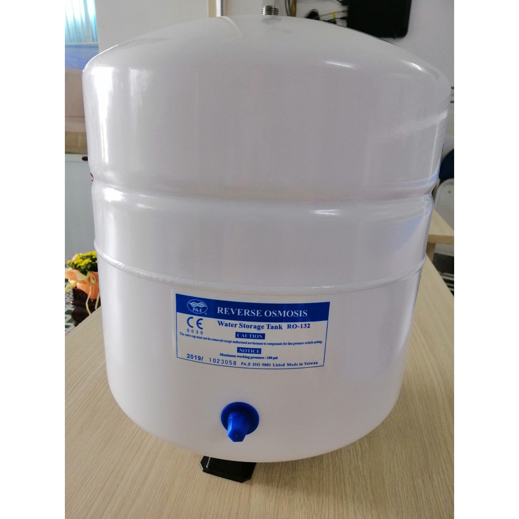 Bình áp thép hoặc nhựa chứa nước 3.2g dành cho máy ro locnuochcm