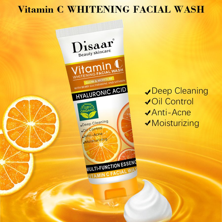 Sữa rửa mặt Vitamin C dưỡng ẩm kiểm soát dầu cho da mặt