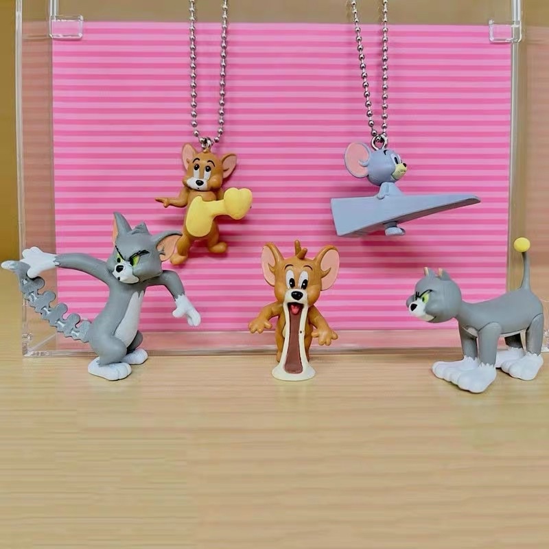 Mô hình tom và jerry hài hước Mặt dây chuyền trang trí