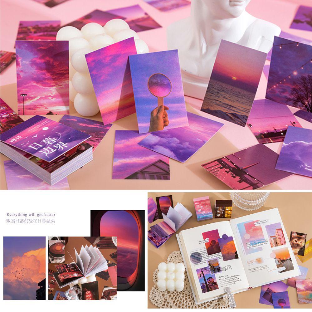 Bộ 50 Sticker Mini Tráng Gương Họa Tiết Dễ Thương Để Trang Trí