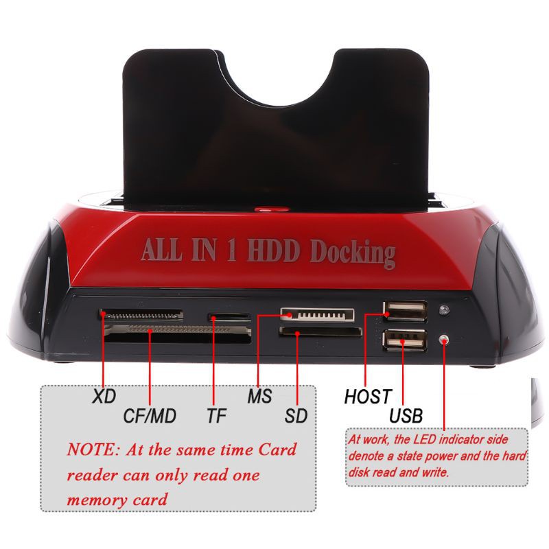 Hộp Đựng Ổ Cứng Hdd 2.5 3.5 Usb 2.0 Dou Ide Sata Dual All In 1 Ốp