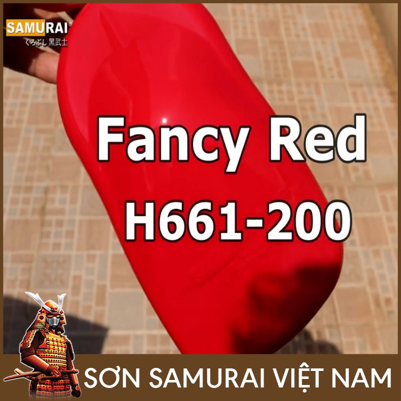 Chai sơn Samurai H661-200 màu đỏ