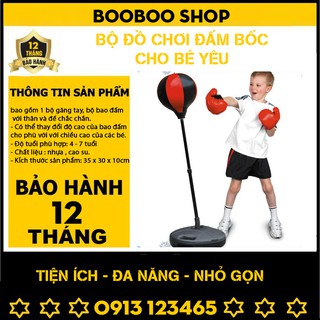 Bộ đồ chơi đấm bốc cho bé, bộ đấm bốc boxing cho bé luyện tập phản xạ