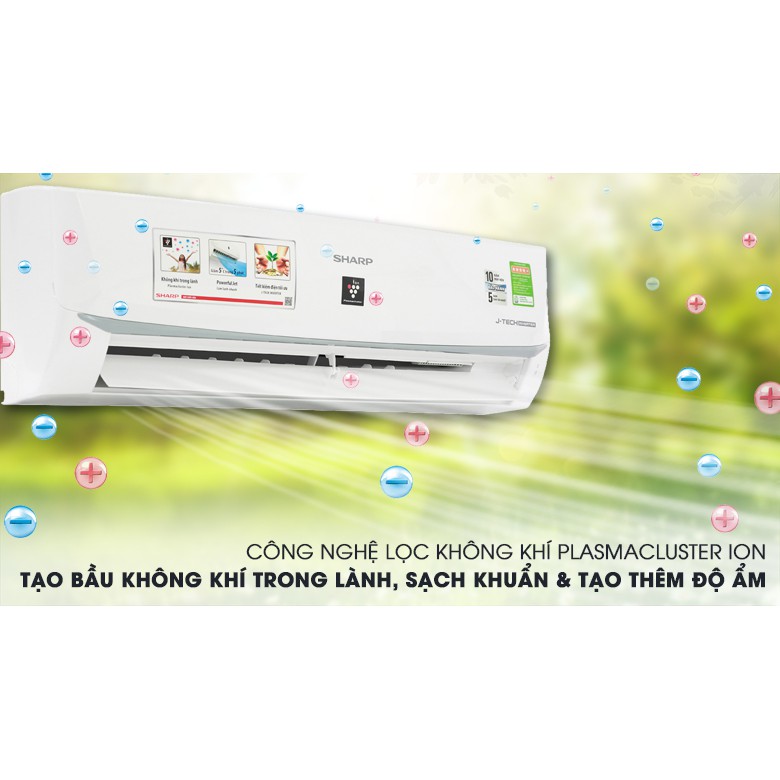 Máy lạnh Sharp Inverter 1 HP AH-XP10WMW (Miễn phí giao tại HCM-ngoài tỉnh liên hệ shop)