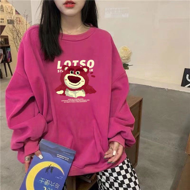 Áo Khoác Sweater Mỏng Dáng Rộng In Họa Tiết Trái Cây Màu Sắc Thời Trang Xuân Thu Cho Nữ