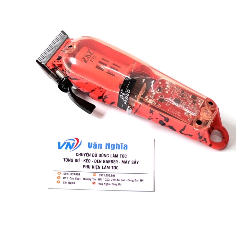 Tông đơ cắt tóc ZSZ F70 lưỡi kép thép thoáng và mỏng bảo hành 6 tháng