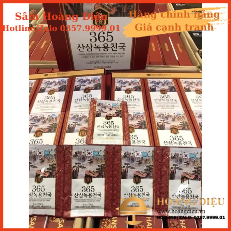 Sâm Hoàng Diệu - Nước chiết xuất Hồng Sâm Núi Nhung Hươu 365 HANSUSAM