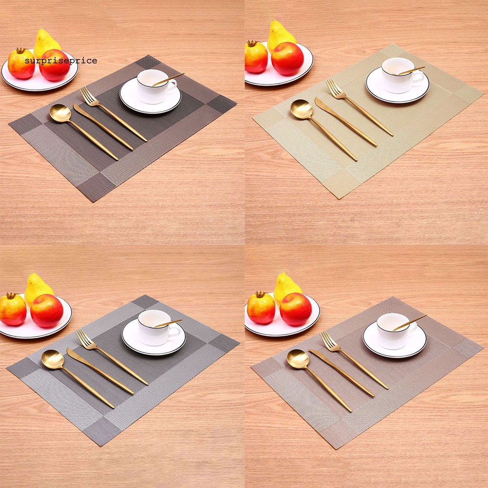 Tấm Lót Bàn Ăn Cách Nhiệt Hình Chữ Nhật Bằng Nhựa Pp