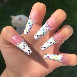 Sticker thương hiệu 3D dán móng