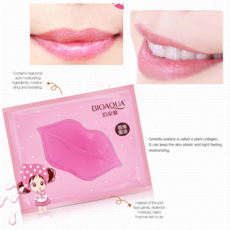 Mặt nạ collagen dưỡng môi BIOAQUA