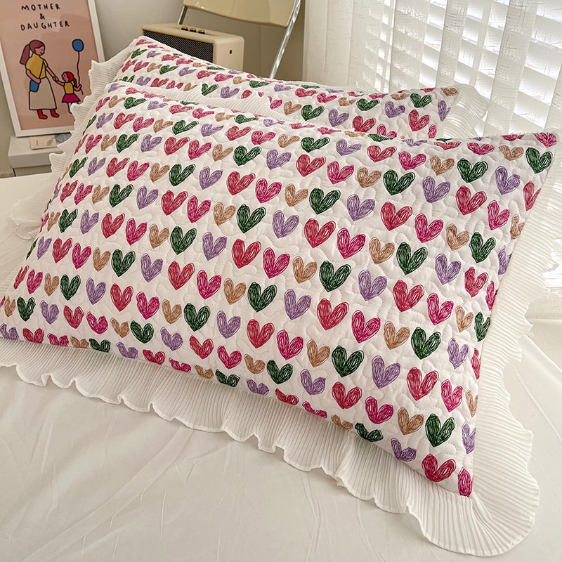 Cặp Vỏ Gối Cotton Dày 48 * 74cm Dành Cho Gia Đình
