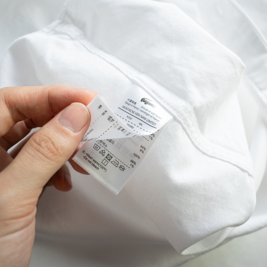 Aó sơ mi nam ngắn tay Lacoste (Form Slim,chất liệu vải Oxford,mềm mịn thoáng mát,Hàng VNXK) | BigBuy360 - bigbuy360.vn