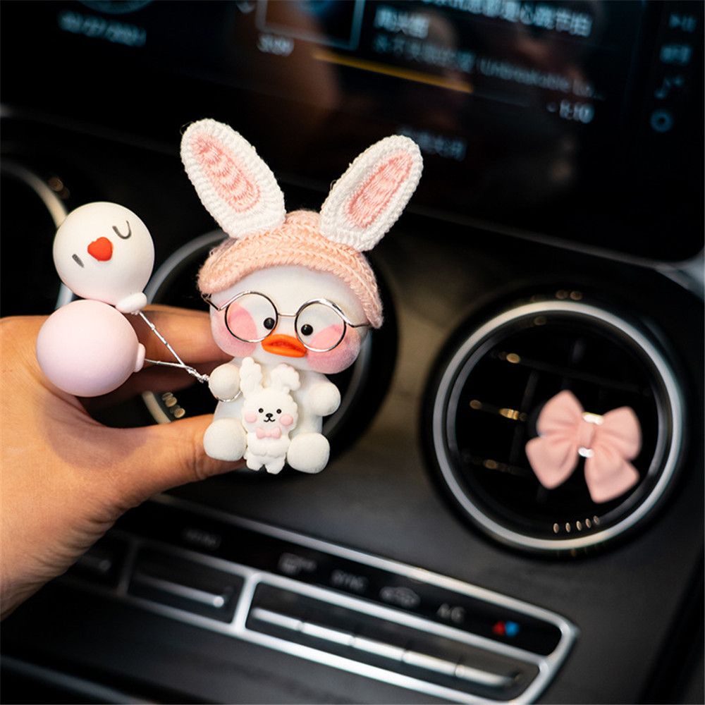 SHOOGII Lovely Duck Rabbit Car Air Outlet Perfume Clip Freshener Essential Oil Scent Aromas Diffuser Auto Interior Decoration