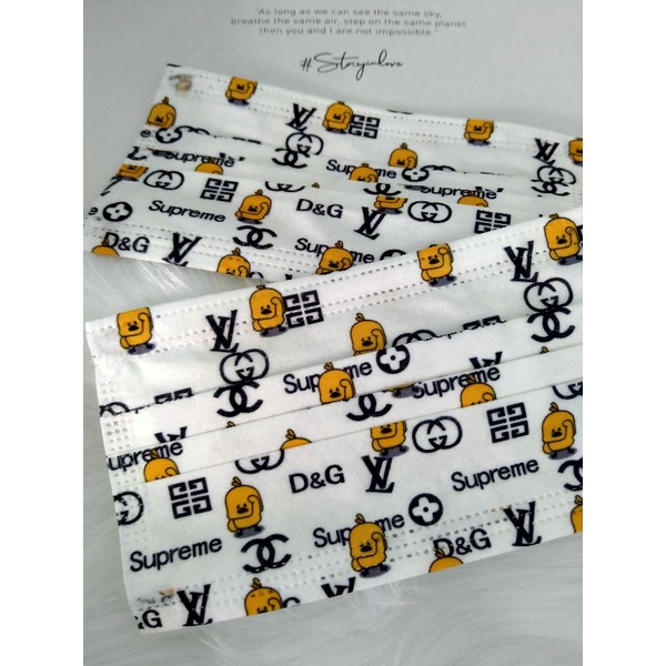 set 10 khẩu trang thời trang y hình -pucci