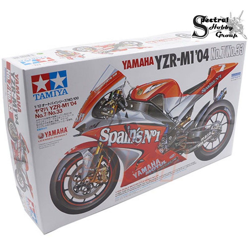 Mô hình nhựa lắp ráp Tamiya 1/12 Yamaha YZR-M1 04 No7/No.33
