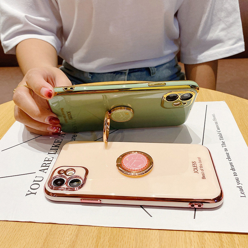 Ốp điện thoại có giá đỡ hình đồng hồ sáng tạo cho Vivo Y12S 2021 Y20I Y20 2021 Y20S Y12A Y20A Y21 Y21S Y33S