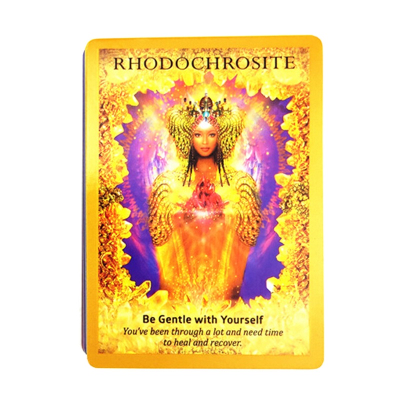 Bộ bài tarot 44 lá bằng pha lê in chữ tiếng anh